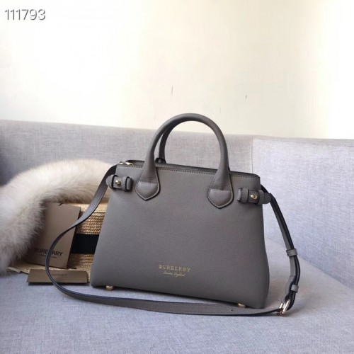 Bolso tote de cuero BurBerry 7461 gris