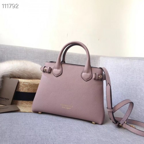 Bolso tote de cuero BurBerry 7461 rosa