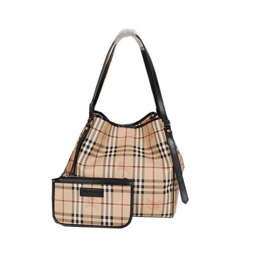 BurBerry Original Haymarket Check Bolso tote B8882 Negro
