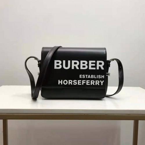BurBerry Original Bandolera de Cuero BU55659 Negro