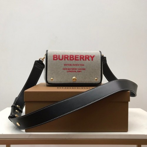 BurBerry Bolso de hombro 80266 negro y rojo