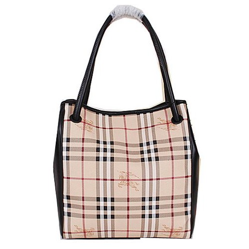 BurBerry Bolso pequeño a cuadros Haymarket 38825571 Negro