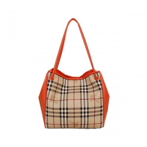 BurBerry Bolso pequeño a cuadros Haymarket B5911 Naranja