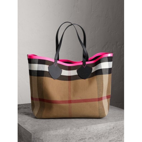BurBerry Tote Bolsas de la compra BU5548 rojo
