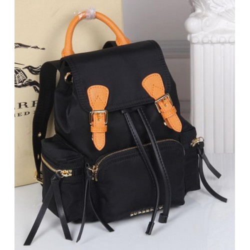 Mochila Burberry Tela BU40166 Negro&Naranja