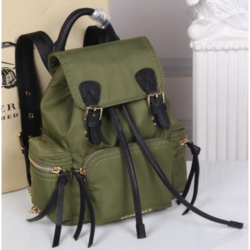 Burberry Mochila Tela BU40166 Verde