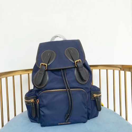 Burberry Mochila Grande Tela BU3699 azul