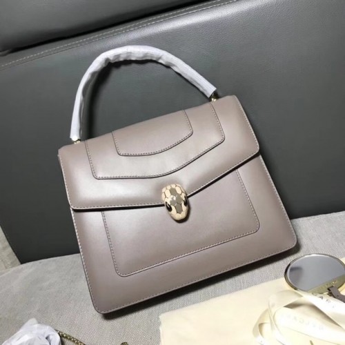 Bolso tote Bvlgari Original de piel de becerro 3782 gris