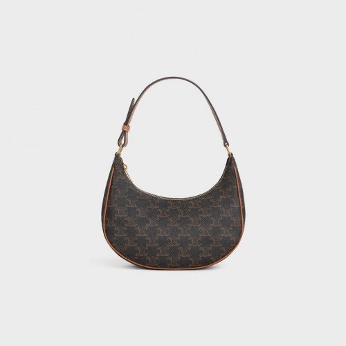 BOLSO CELINE AVA DE LONA TRIOMPHE CL93953 TOSTADO