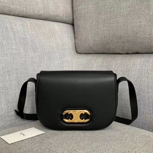 CELINE Bolso de cuero original CL93123 negro