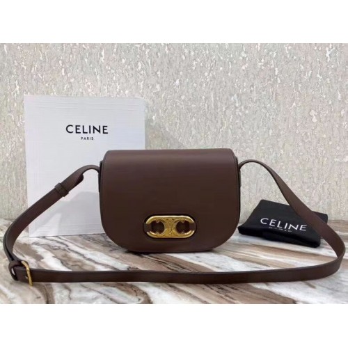 CELINE Original Bolso en Piel CL93123 marrón