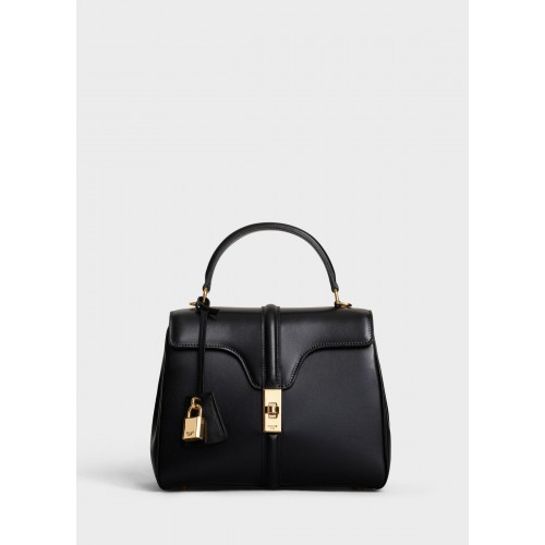 BOLSO PEQUEÑO 16 CELINE DE BECERRO SATINADO A188003 negro BOLSO PEQUEÑO 16 CELINE DE BECERRO SATINADO A188003 negro