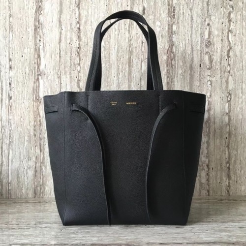 CELINE SMALL CABAS PHANTOM DE SUAVE BECERRO GRANULADO 17602 negro