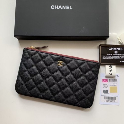 CHANEL 19 Caviar Original Leather Carry on bag AP1060 negro