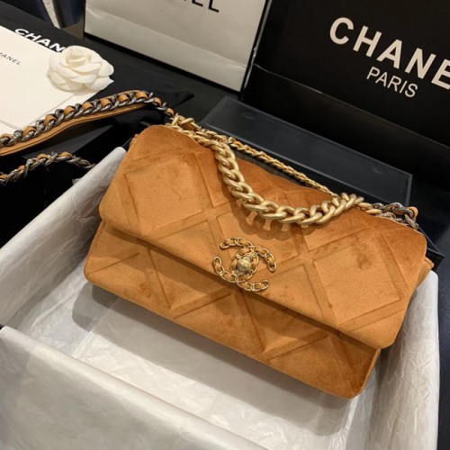 Bolso Solapa CHANEL 19 AS1160 Camel