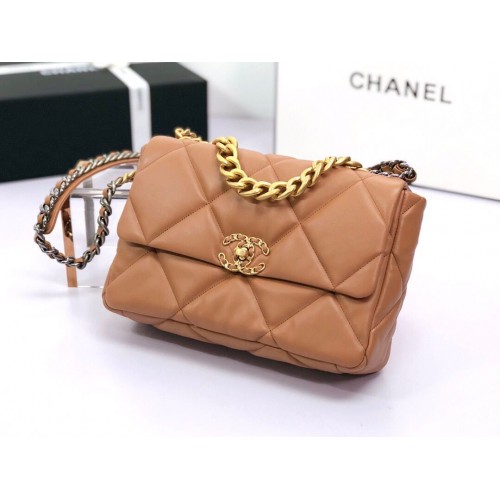 BOLSO DE MANO CHANEL 19 AS1160 AS1161 Caramelo