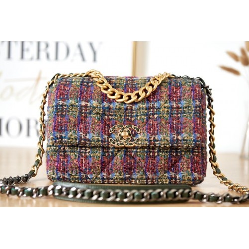 BOLSO DE MANO CHANEL 19 AS1160&AS1161 rosa