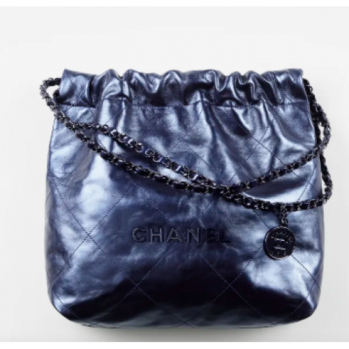 BOLSO DE MANO CHANEL 22 AS3260 Azul Marino