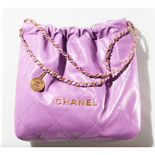 BOLSO DE MANO CHANEL 22 AS3260 Morado