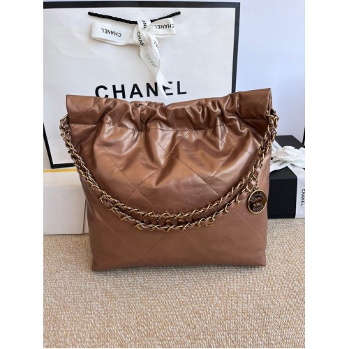 BOLSO DE MANO CHANEL 22 AS3260 marrón