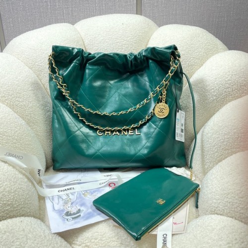 BOLSO DE MANO CHANEL 22 AS3260 verde
