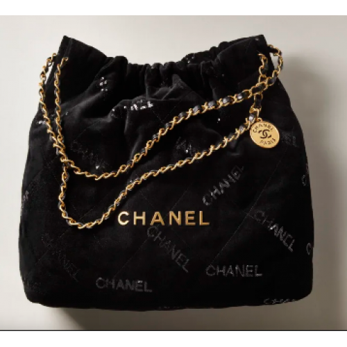 BOLSO DE MANO CHANEL 22 AS3261 Negro