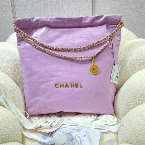 BOLSO DE MANO CHANEL 22 AS3262 Morado