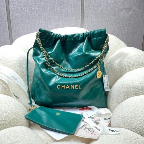 BOLSO DE MANO CHANEL 22 AS3262 verde
