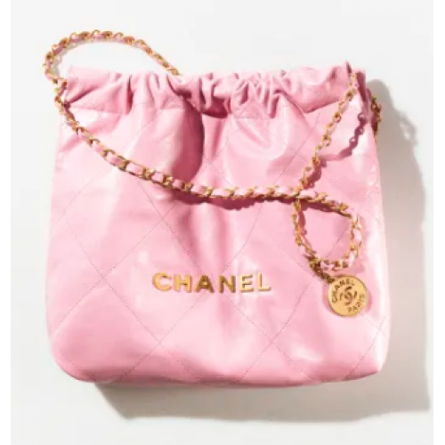 BOLSO DE MANO PEQUEÑO CHANEL 22 AS3260 rosa