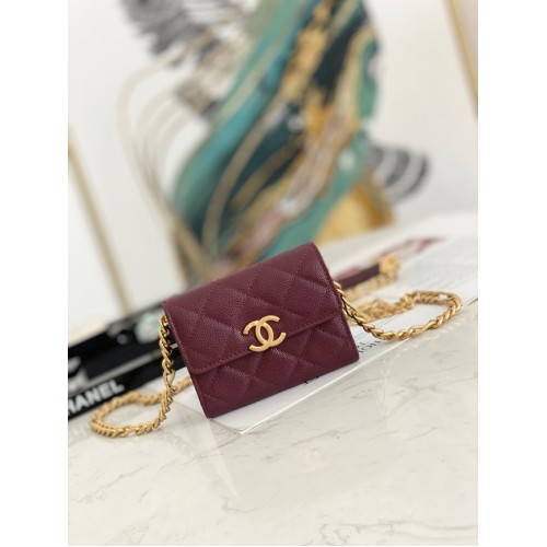CLUTCH CHANEL CON CADENA 81156 Burdeos
