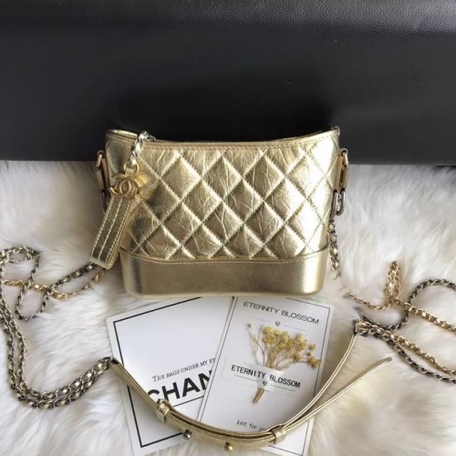 CHANEL GABRIELLE Bolso Hobo Pequeño Original A91810 Dorado