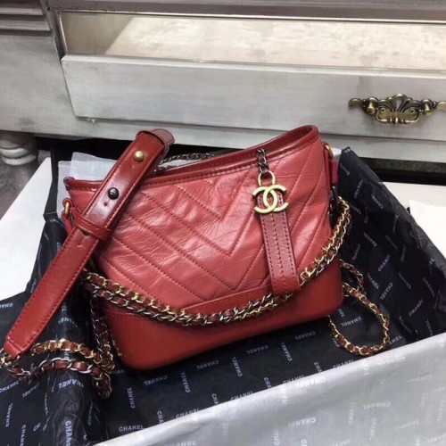 CHANEL GABRIELLE Bolso hobo de cuero original A93841 rojo