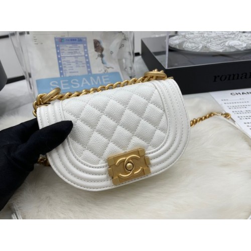 CHANEL BOLSO MENSAJERO MINI NIÑO AS3351 blanco