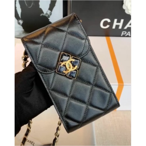 CHANEL Funda para móvil Tarjetero AP1188 Negro