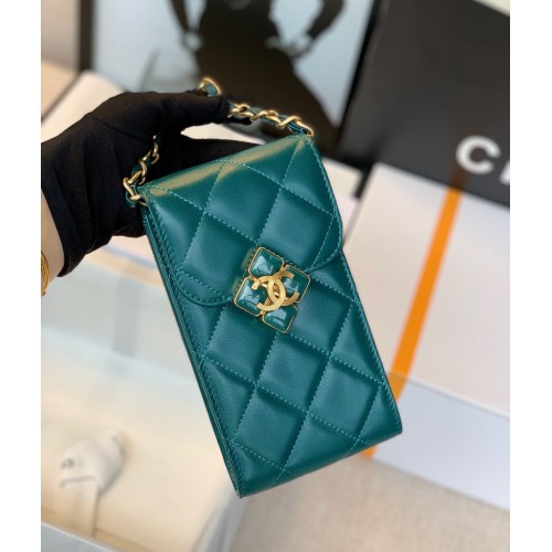 Funda para móvil CHANEL Tarjetero AP1188 Verde