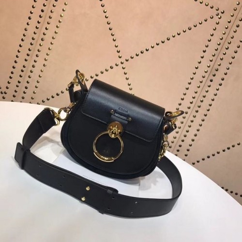 CHLOE Tess Bolso bandolera pequeño de piel 3E153 negro