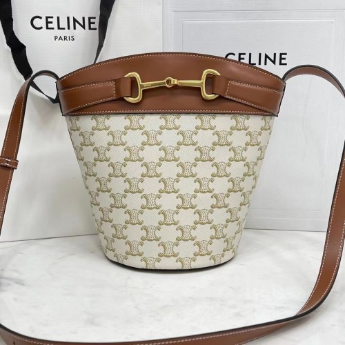 BOLSO SACO Celine DE BECERRO BRILLANTE CR92072 BLANCO