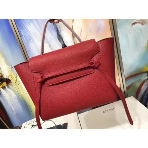 Riñonera Celine Original Litchi Leather C3349 Rojo