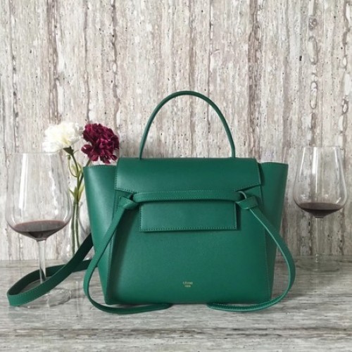Mini Bolso Celine Belt Original Cuero C98310 Verde