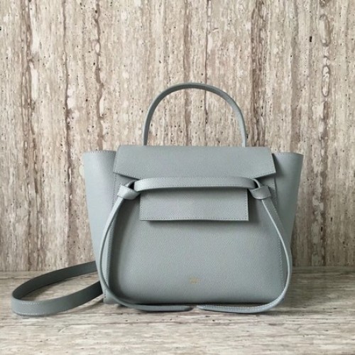 Mini Bolso Celine Belt Piel Original C98310 Azul Claro