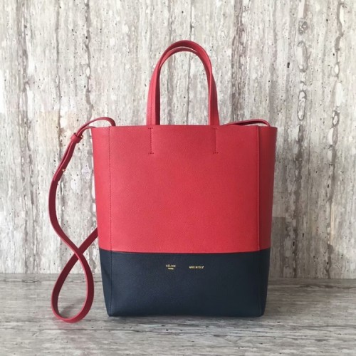 Celine Cabas Phantom Bolsos Piel de becerro C2204 Rojo y azul