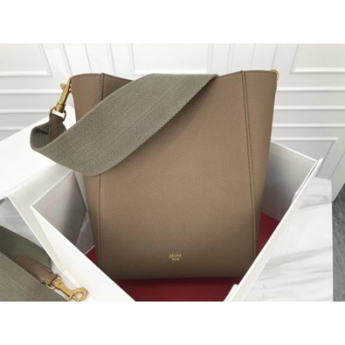 Celine Cabas Phantom Bolsos Piel de becerro original 3370 Caqui