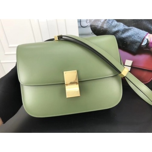 Celine Classic Box Flap Bag Original Piel de becerro 3378 Verde