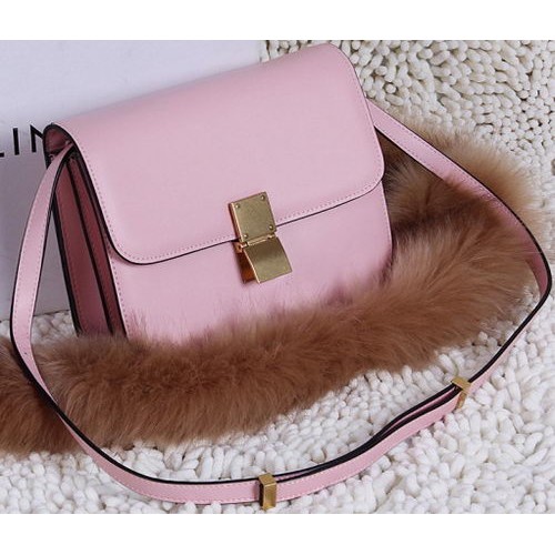 Celine Classic Box Bolso pequeño con solapa Piel de becerro C88007T Rosa