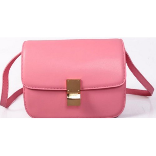 Bolso pequeño con solapa Celine Classic Box Piel lisa C88007C Rosa
