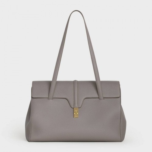 Celine BOLSO GRANDE SUAVE 16 DE BECERRO SUAVE GRANULADO 194043 GRIS
