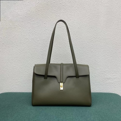 Celine BOLSO GRANDE SUAVE 16 DE BECERRO SUAVE CON GRANO 194043 verde