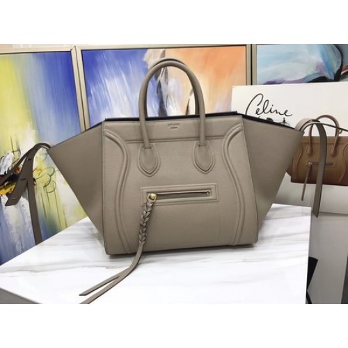 Celine Equipaje Phantom Tote Bag Piel de becerro CT3372 Albaricoque