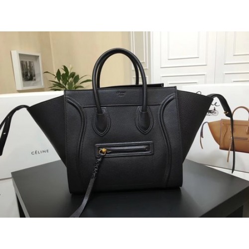 Celine Equipaje Phantom Tote Bag Piel de becerro CT3372 Negro
