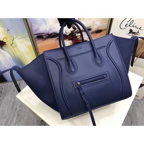 Celine Equipaje Phantom Tote Bag Piel de becerro CT3372 Azul